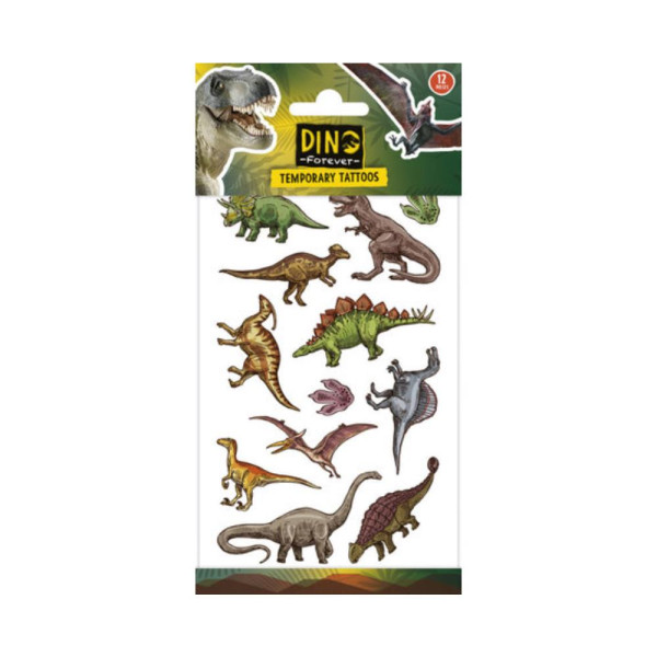 Dino tattoos vel a 12 stuks