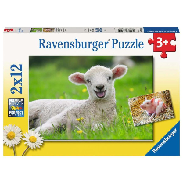 Puzzel Boerderijdieren 2x12pcs