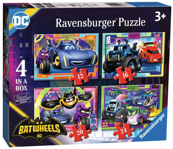 Ravensburger 4-in-1 puzzel Batwheels