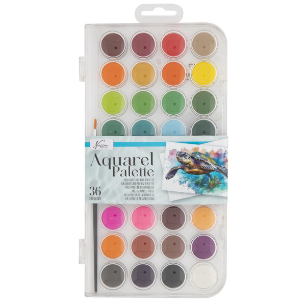 Grafix Aquarel palet 36 kleuren