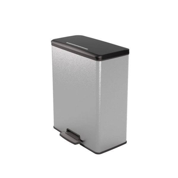 Curver Deco Bin 65L zilver metallic