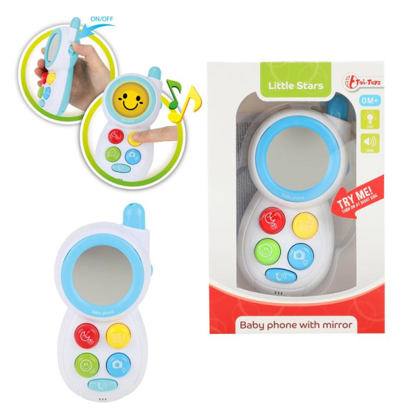 Toi Toys Babytelefoon met spiegel + L-G