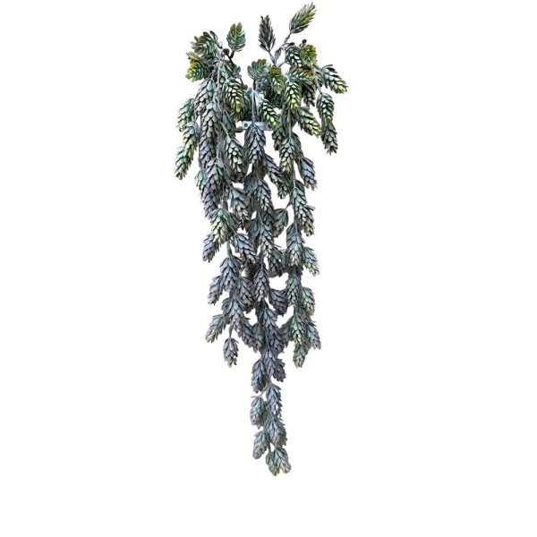 Kunst hangplant Hop spray bruin 80cm