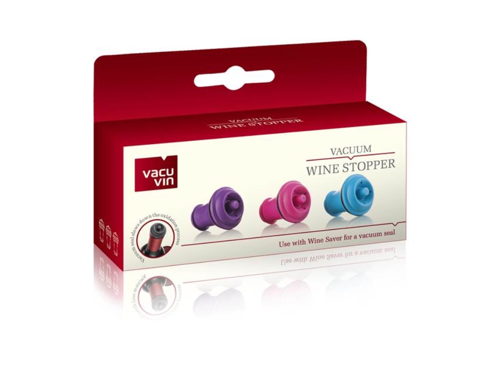 Vacuvin Wijn Stoppers Set van 3 Multi