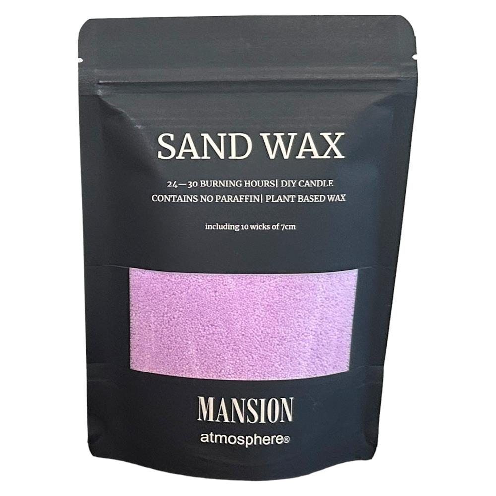 Mansion Atmosphere Sand Wax Paars 200g Ziplock Zak 10x7cm Met Lonten