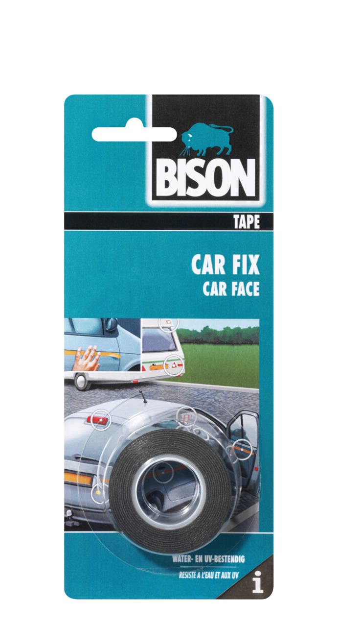 Bison car fix tape zwart rol 1,5 m x 19 mm