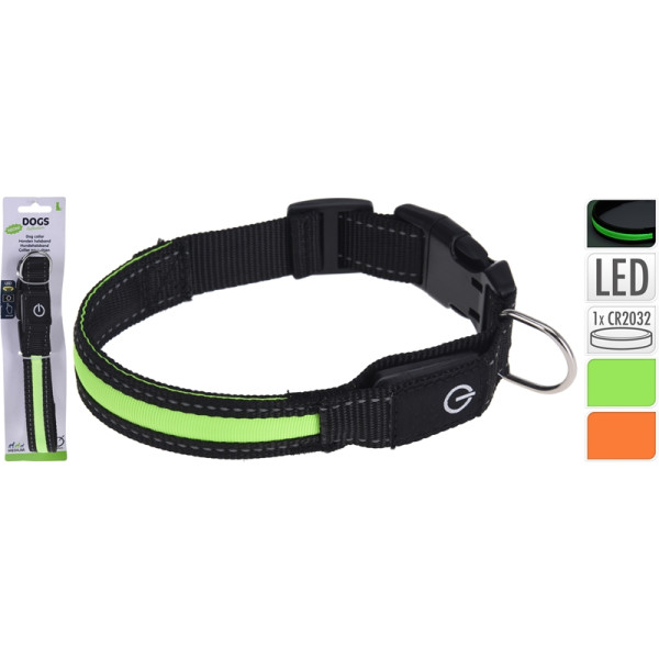 Honden halsband met led 65x35x275mm