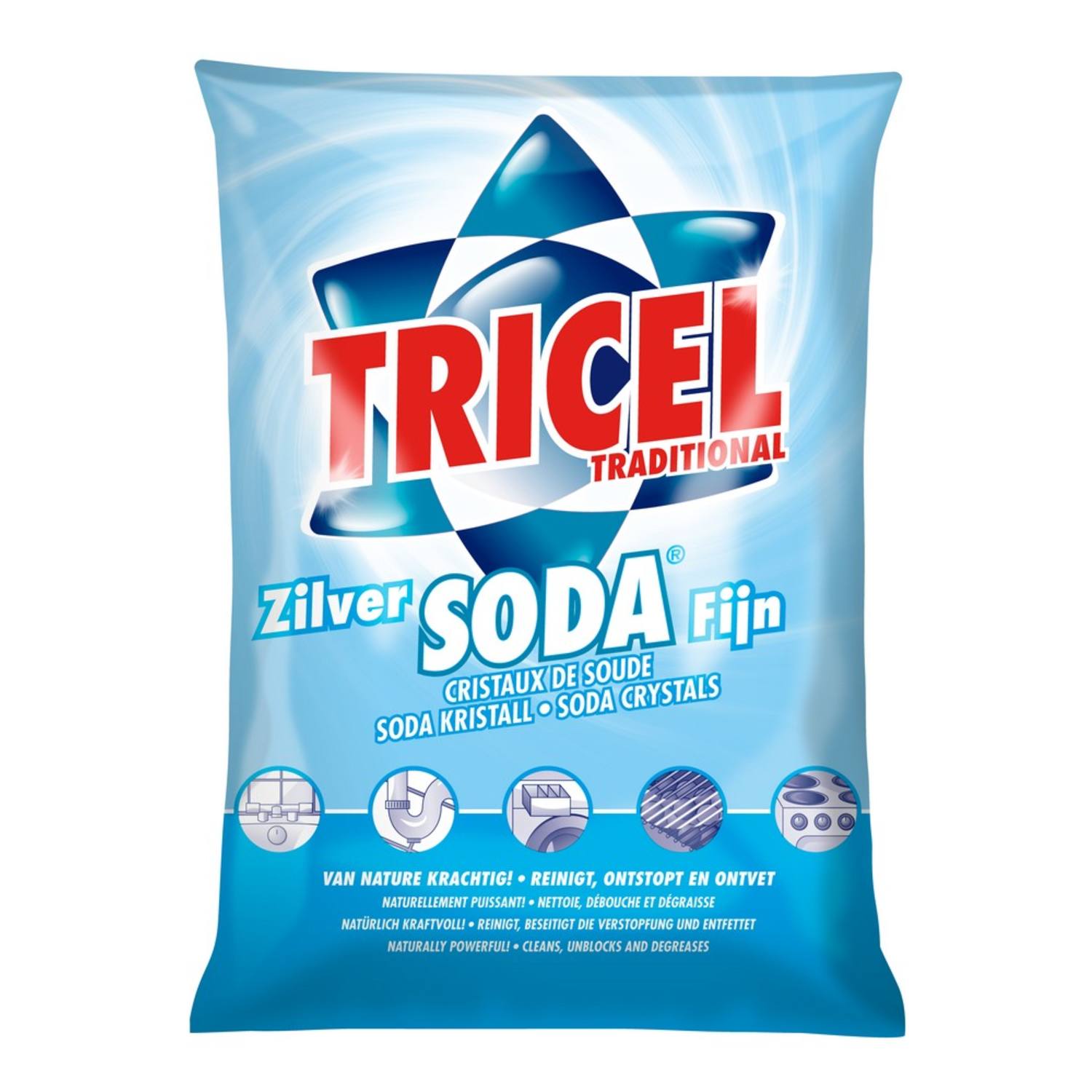 Tricel Zilver Soda Fijn 1kg