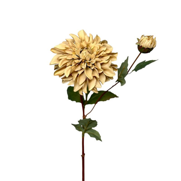 Kunstbloem Dahlia 80cm creme