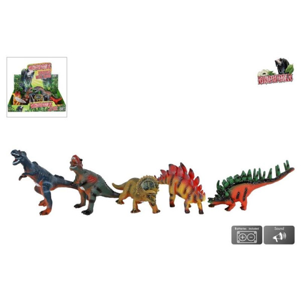 DinoWorld dinosaurus met geluid 23-25cm