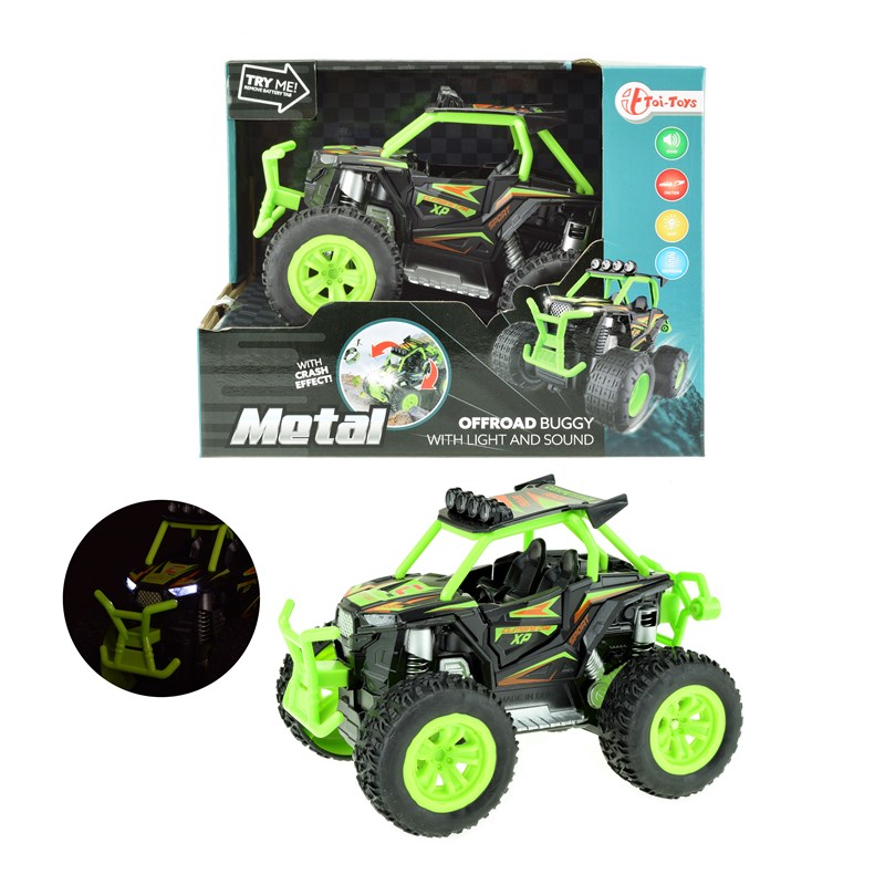 Toi Toys off road Buggy frictie 19 cm groen