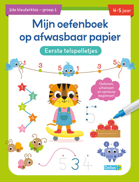 Mijn oefenboek Eerste telspelletjes 4-5j