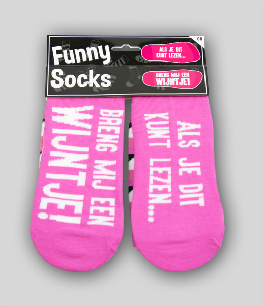 Paperdreams Funny socks - Breng wijntje