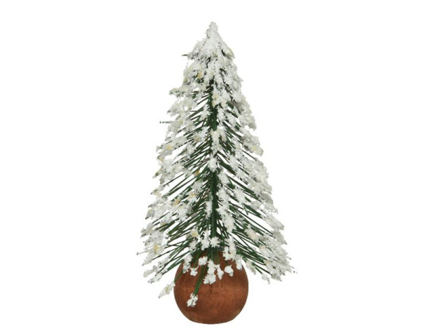 Mini kerstboom met sneeuw 14cm