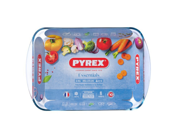 Pyrex ovenschaal 34x23cm 2,6l glas