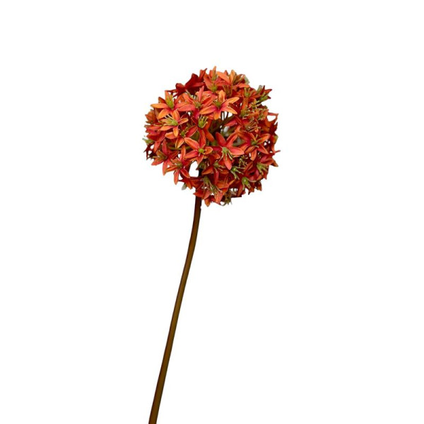 Kunstbloem Allium bol 60cm oranje