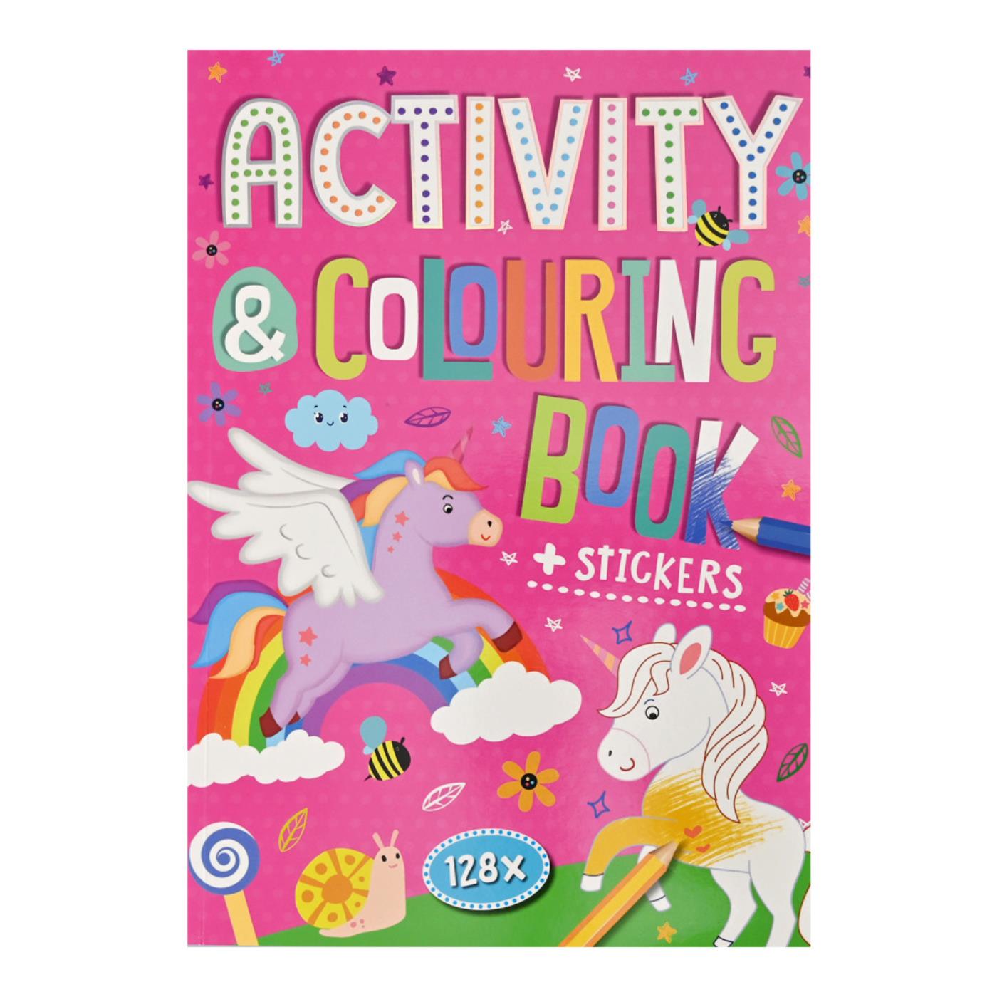 Kleur- En Activiteitenboek + Stickers 128 Blz.