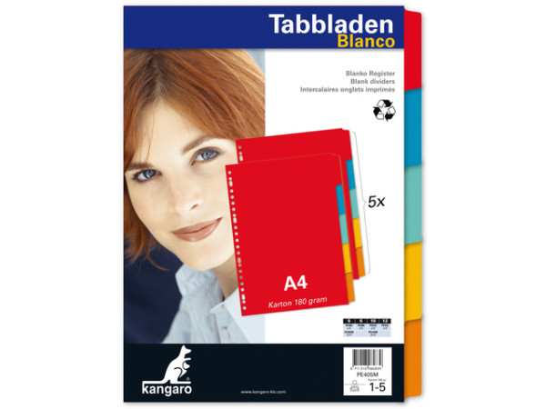 Tabbladen A4 23 rings karton