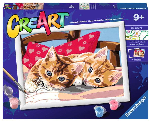 Ravensburger CreArt Two Cuddly Cats