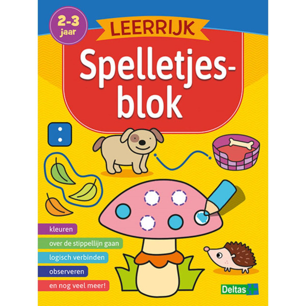 Deltas Leerrijk spelletjesblok (2-3 j.)