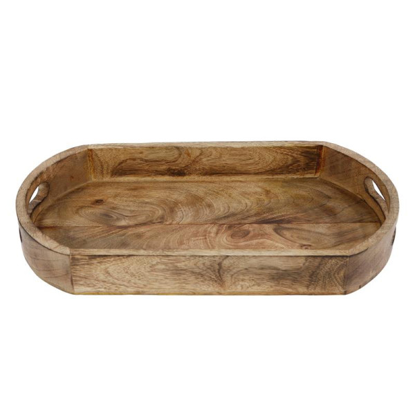 Dienblad mango hout ovaal 39x20x6cm