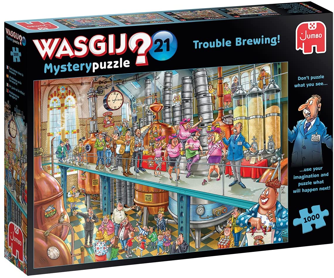 Jumbo legpuzzel Wasgij Mystery 21 Trouble Brewing 1000 stukjes