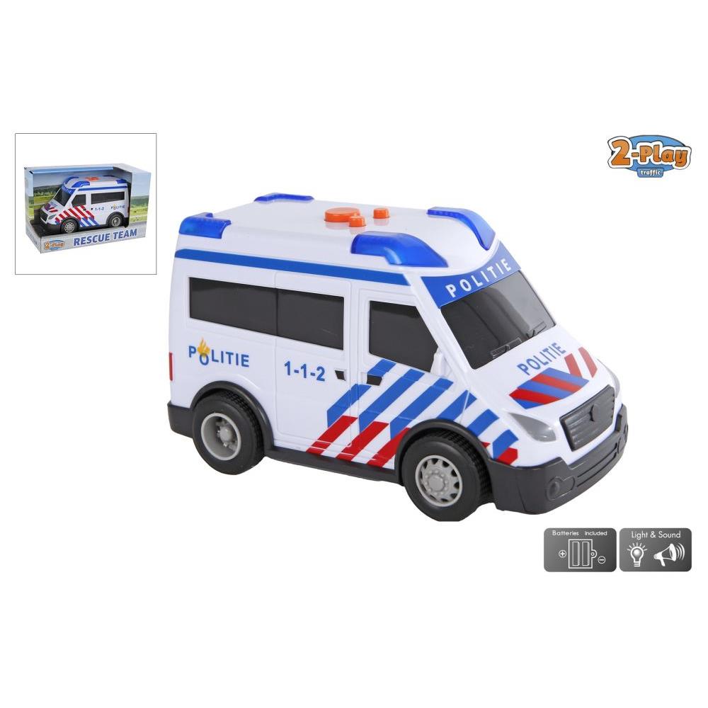 2-Play Politieauto NL Met Licht En Geluid Free Wheel 13,5cm