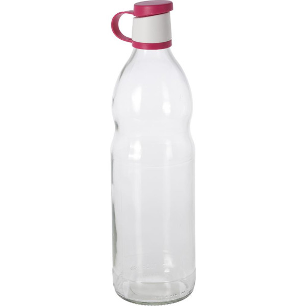 Fles glas 1L Ø8cm