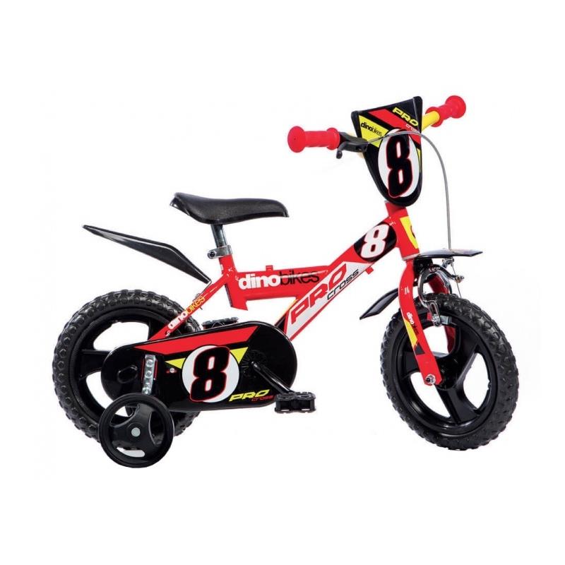 Dino kinderfiets voor jongen, 12 inch, 1 versnelling, »Sporty«