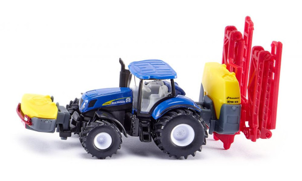 Siku New Holland Tractor met Kverneland