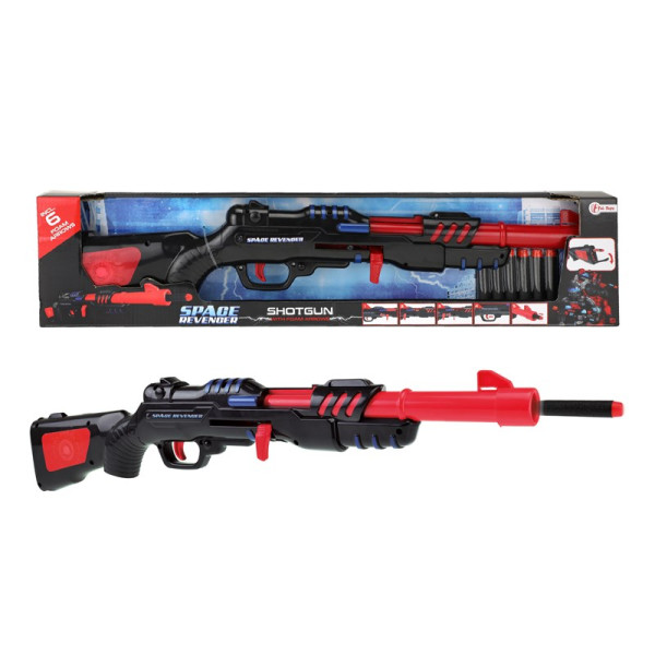 Toi Toys Militaire shotgun zwart/rood