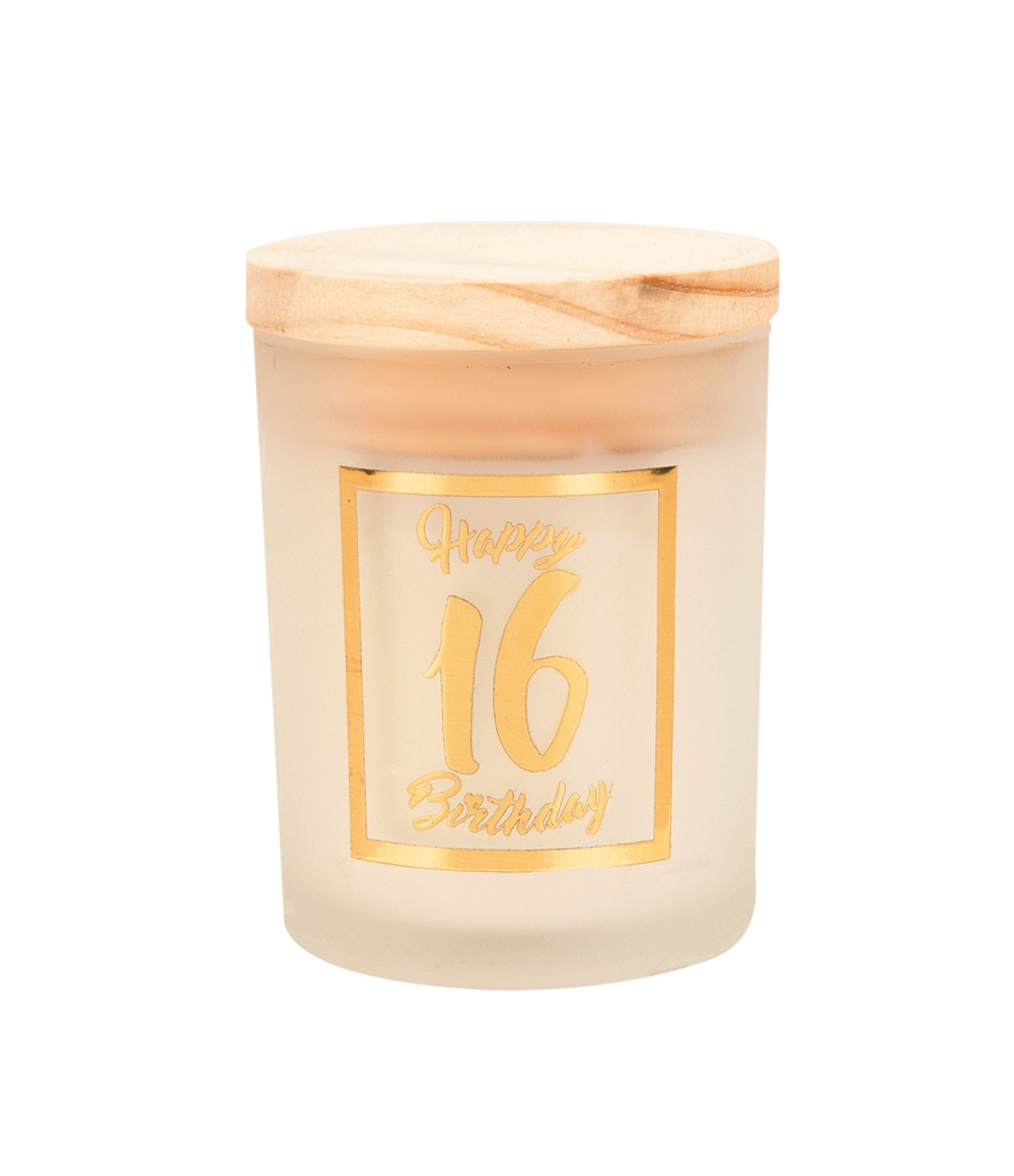 Deze Small Scented Candle Wordt Geleverd In Een Mooie Glazen Pot Met Gold/white