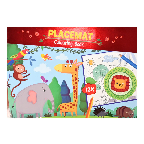 Placemat kleurboek 12 vellen