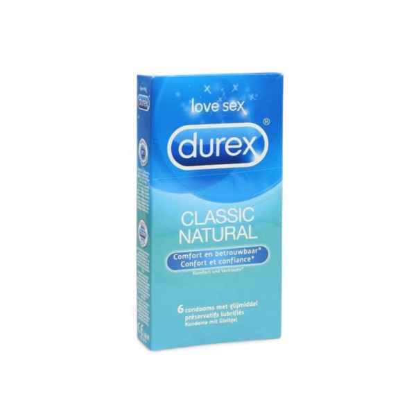 Durex Condooms 6st Classic Naturel