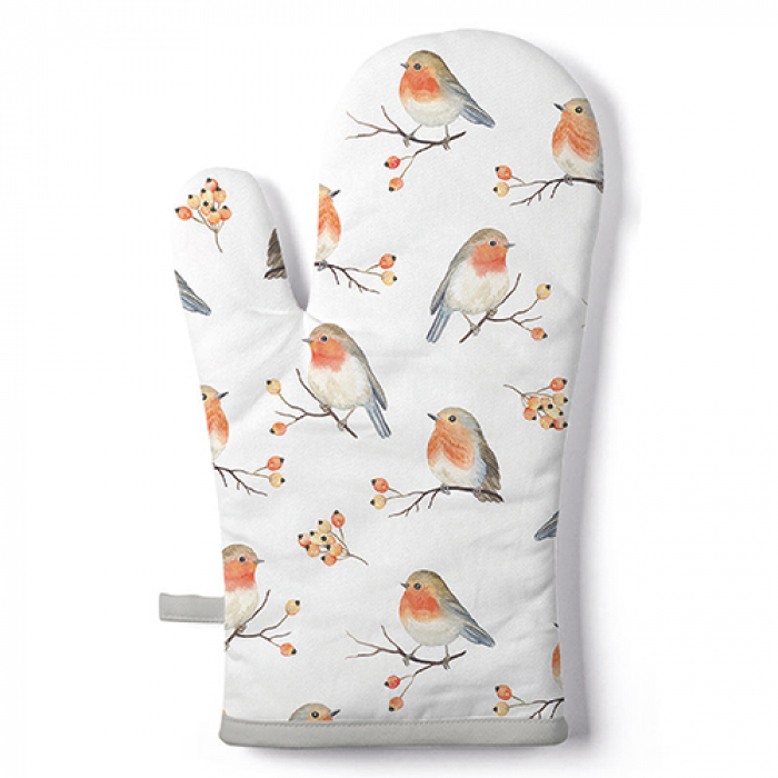 Ambiente Ovenwant Robin Family 18x30cm- Buitenstof: 100% Katoen - Vulling: 100%