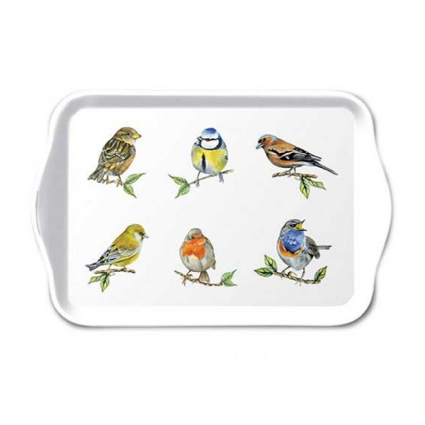 Ambiente Tray 13x21cm Bird species white