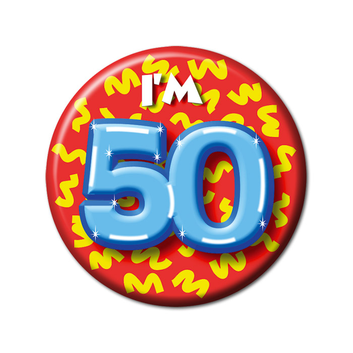 Paperdreams Button Klein - I'm 50