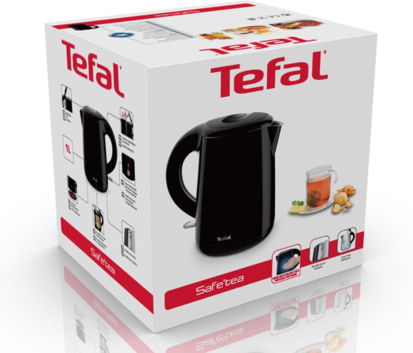 Tefal Safe'tea waterkoker 1L zwart 1800W