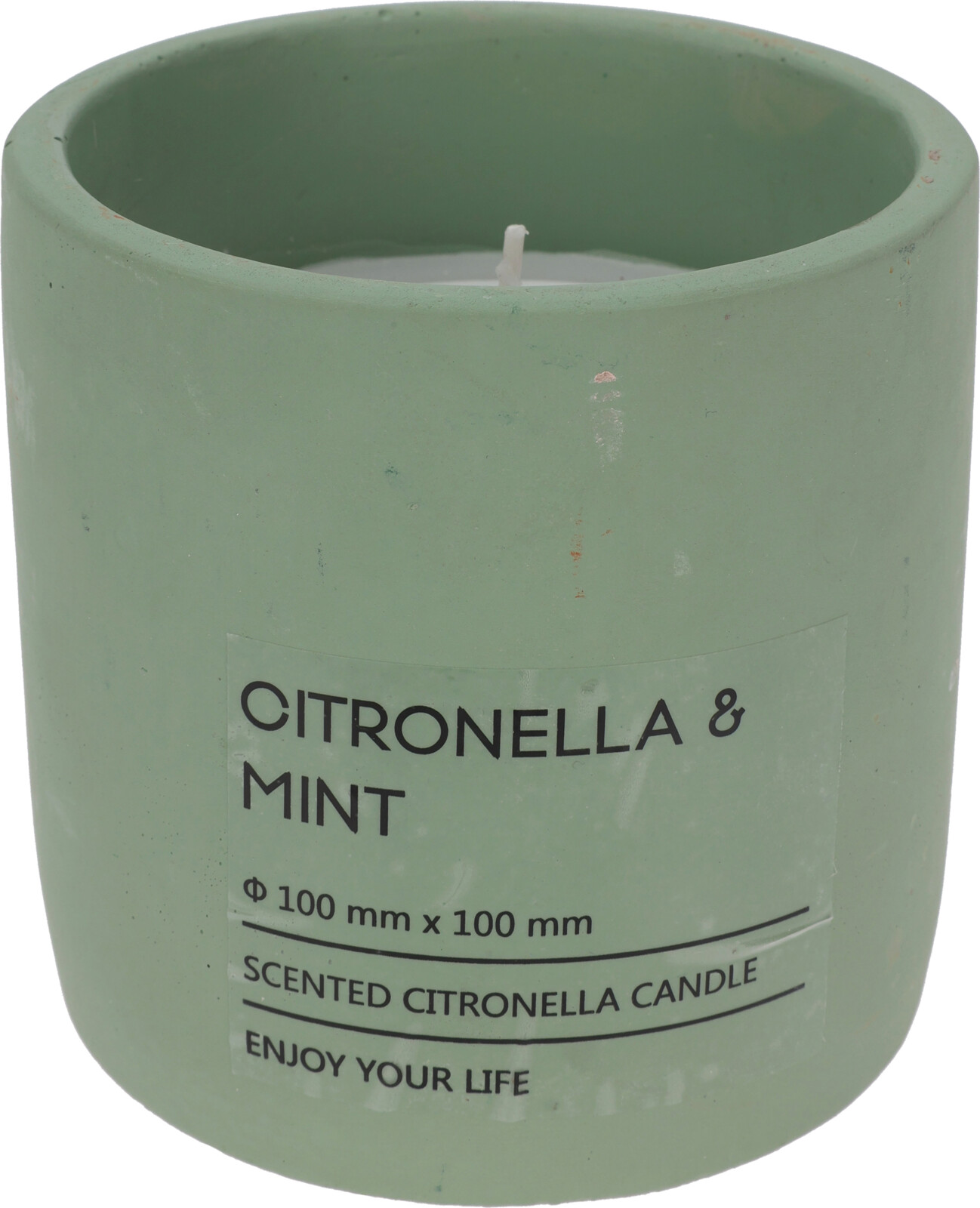 Citronella Kaars In Pot 10cm Groen