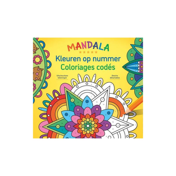 Deltas Mandala kleuren op nummer