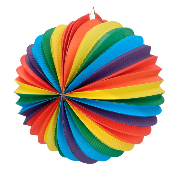 Papieren ballonlampion Rainbow Ø25cm