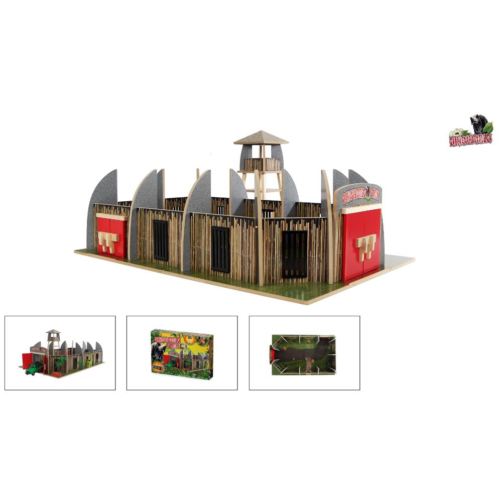 DinoWorld Dinosaurus Park Met Uitkijktoren 55,5x65,5x30cm