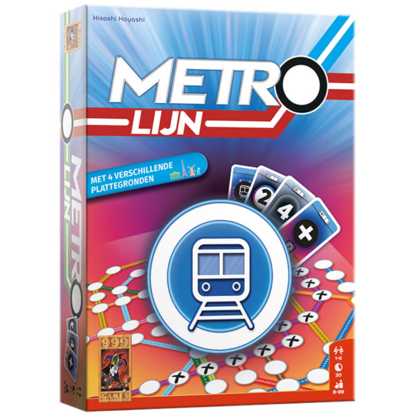 999 Games Metrolijn kaartspel