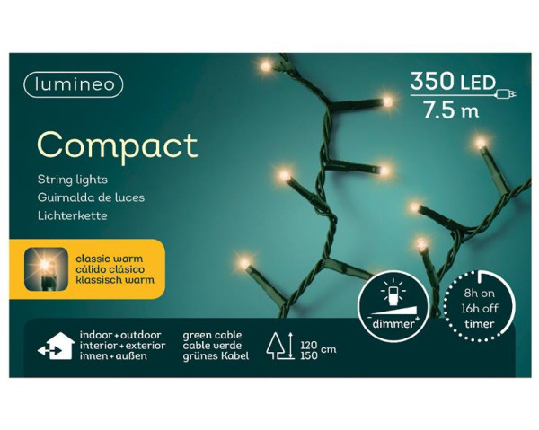 Kerstverlicht. Compact 350L Classic warm