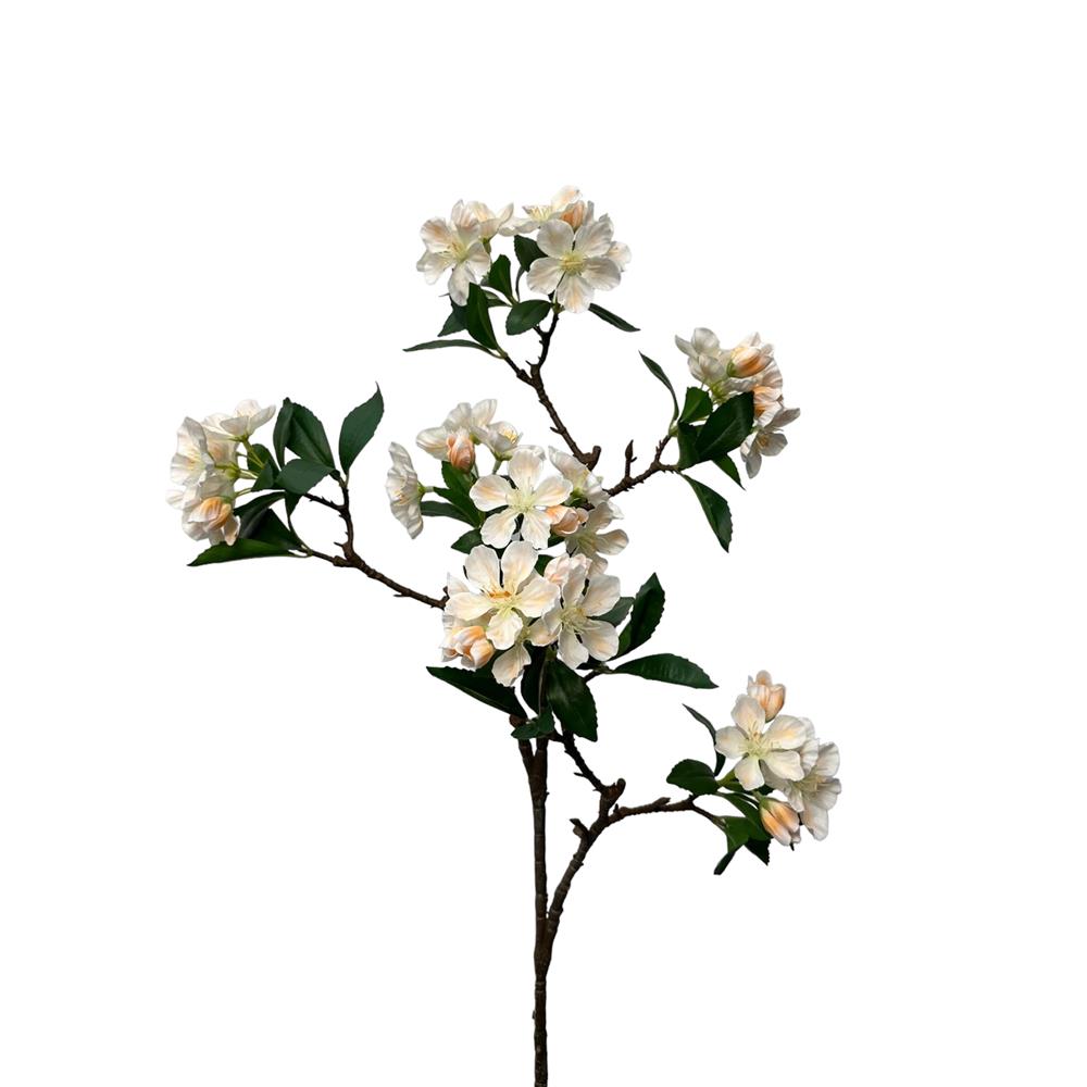 Roberts Collection Kunstbloem Blossom Noah Spray 88cm Wit/peach