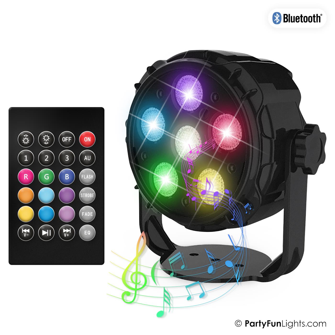 PartyFun Lights Bluetooth Party Luidspreker Met 6x Power Leds En