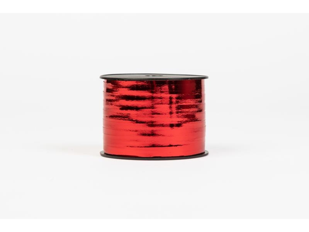 Krullint 250mx5mm Metallic Rood