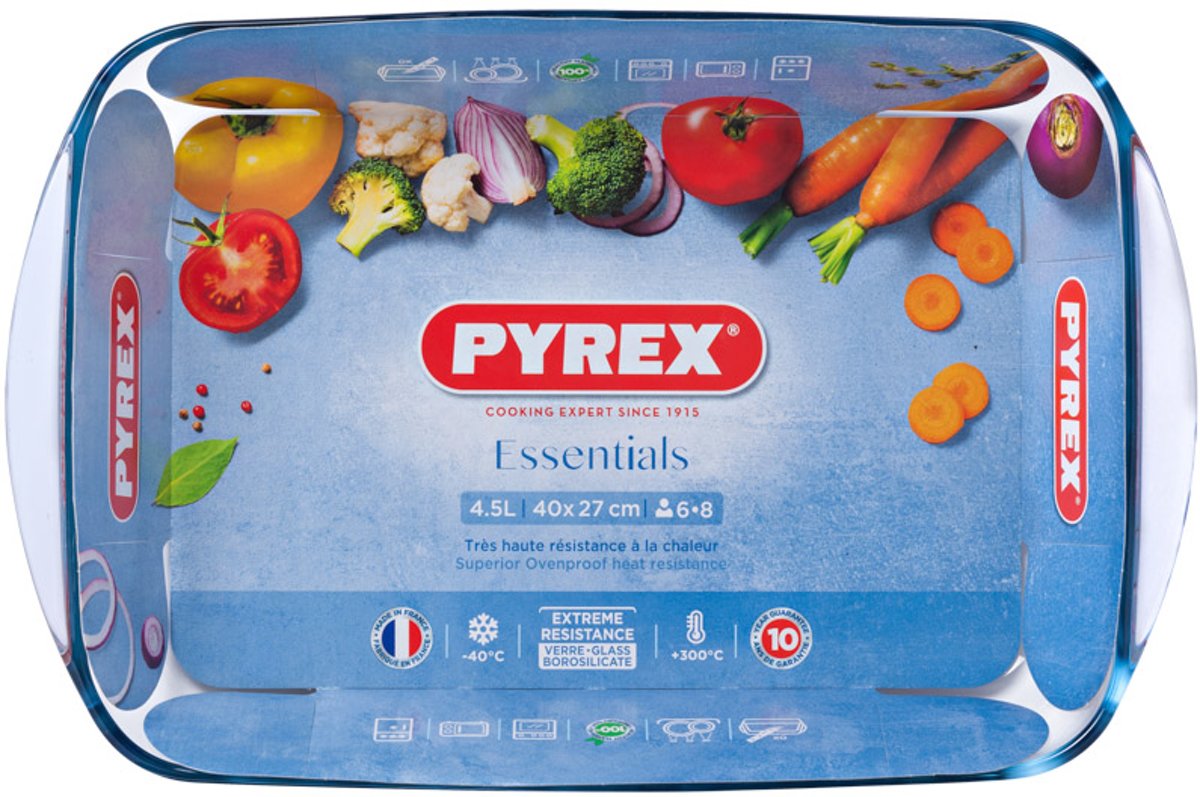 Pyrex rechthoekige ovenschaal 40 x 27 cm