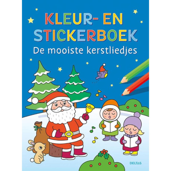 Deltas Kleur en stickerboek Kerstliedjes