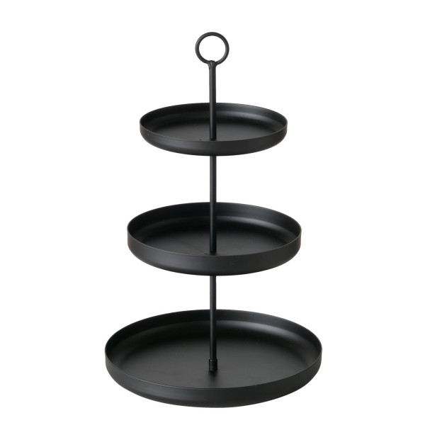 Etagère 3-laags zwart H32cm